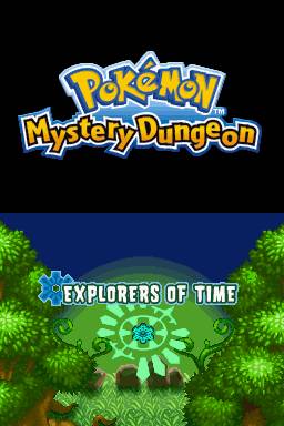 Pokemon Mystery Dungeon Explorers of Time Title Screen